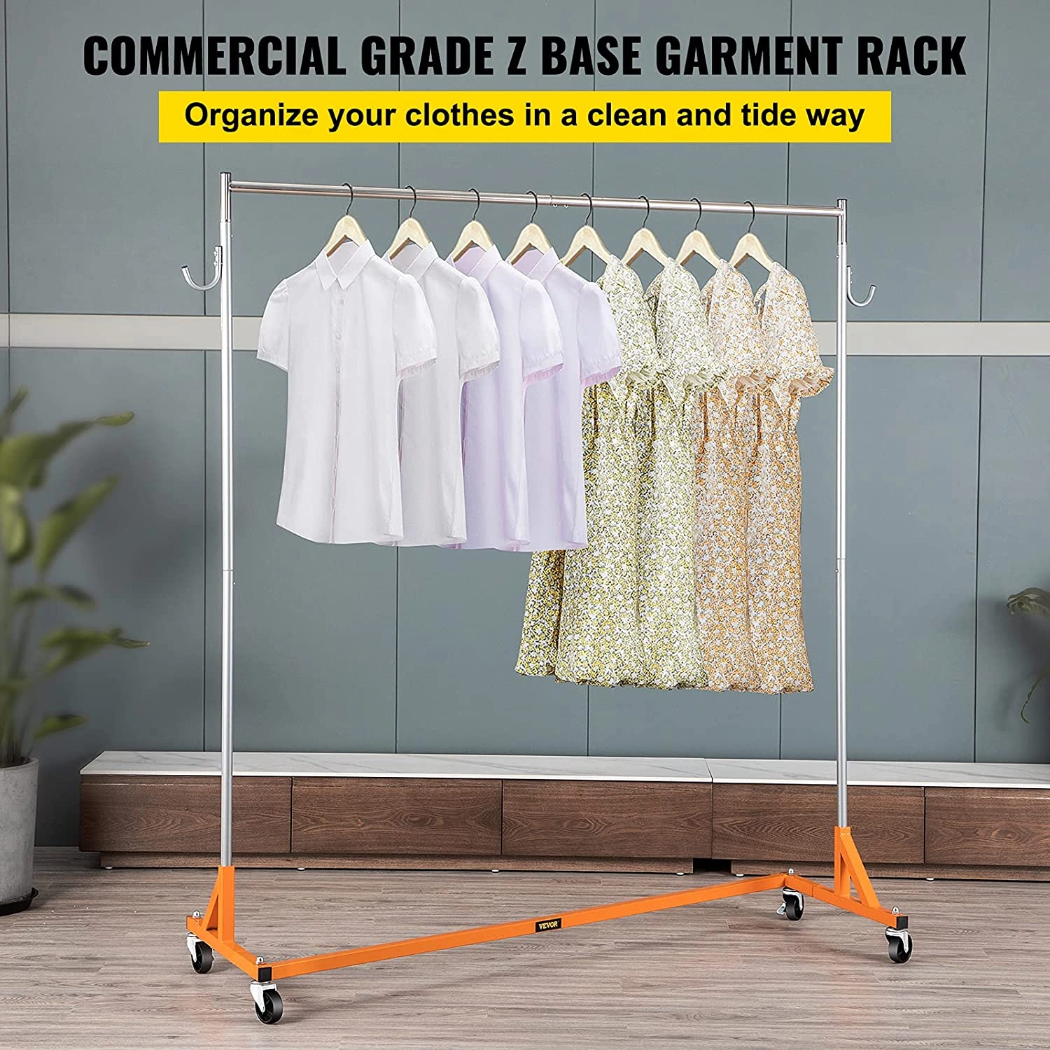 Z Rack Arancione Industriale: Resistente, Regolabile, Perfetto per il tuo negozio o casa. Qualità acciaio, 300 lbs!