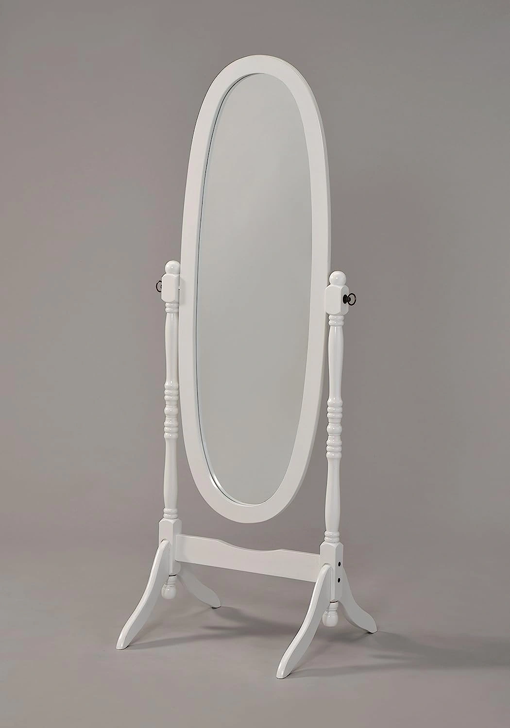 Specchio da pavimento Cheval in legno bianco: eleganza senza tempo per la tua casa, un tocco di stile.